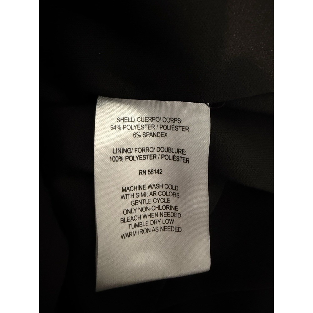 Maggie London Sheath Dress Blue Floral Knee Length Size 6 - Picture 7 of 8